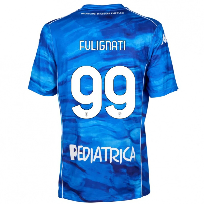 Danxen Dames Andrea Fulignati #99 Blauw Wit Thuisshirt Thuistenue 2025/26 T-Shirt
