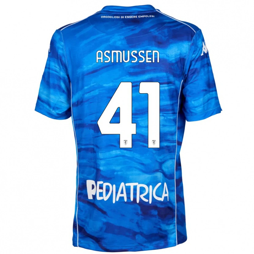 Danxen Dames Ank Asmussen #41 Blauw Wit Thuisshirt Thuistenue 2025/26 T-Shirt