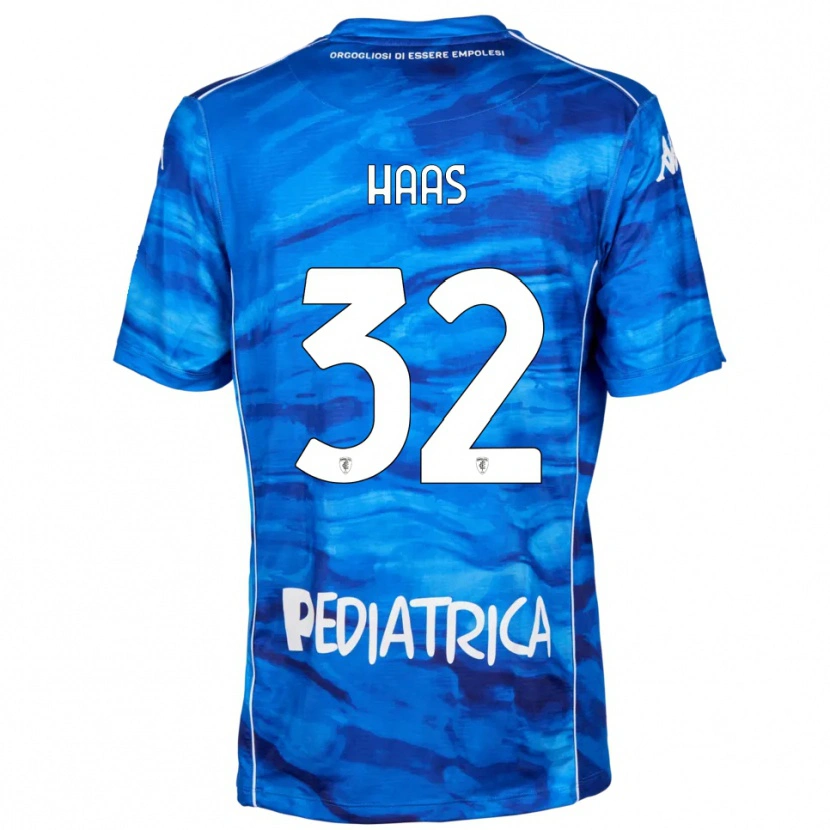 Danxen Dames Nicolas Haas #32 Blauw Wit Thuisshirt Thuistenue 2025/26 T-Shirt