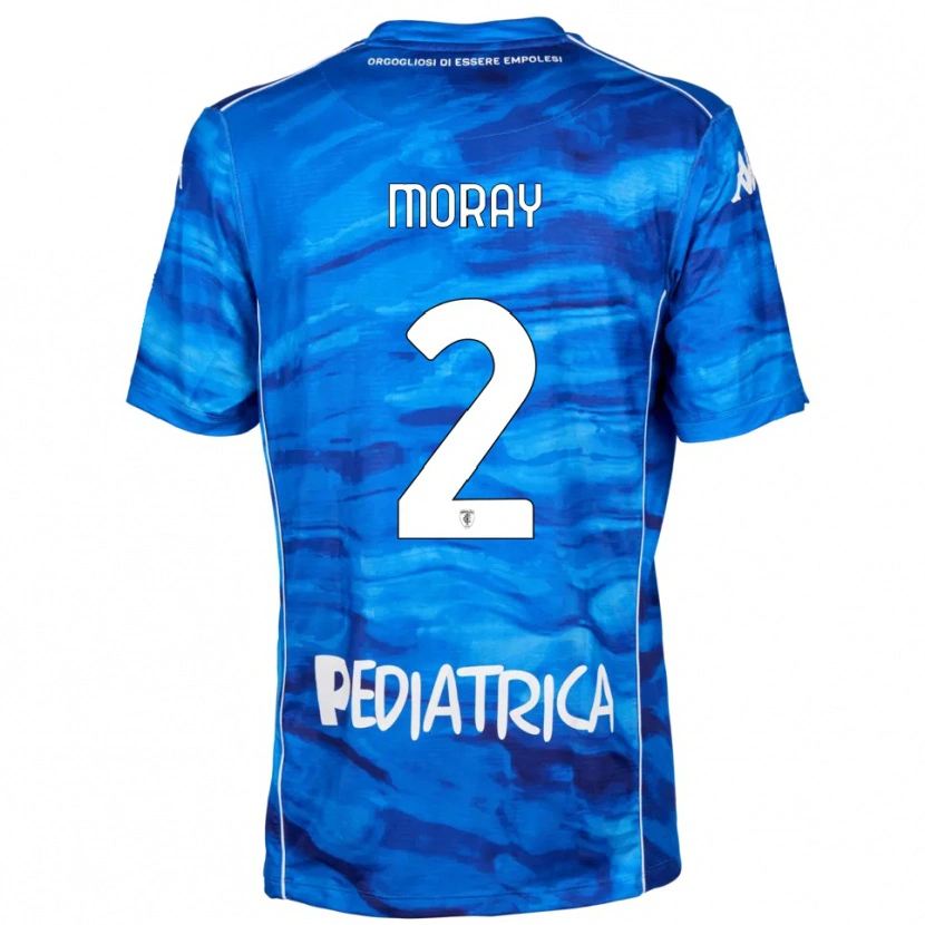 Danxen Dames Jeremy Moray #2 Blauw Wit Thuisshirt Thuistenue 2025/26 T-Shirt
