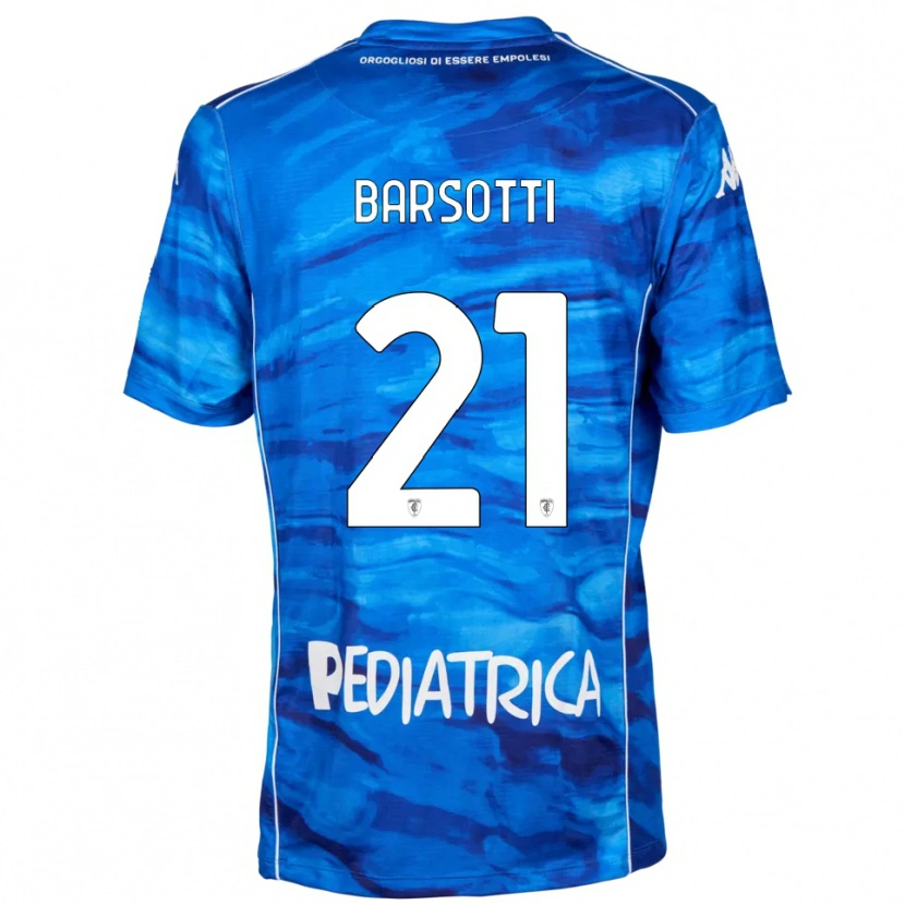 Danxen Dames Leonardo Barsotti #21 Blauw Wit Thuisshirt Thuistenue 2025/26 T-Shirt