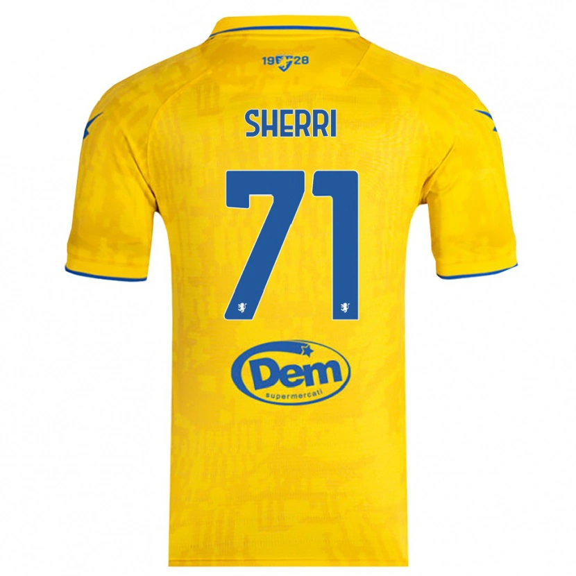 Danxen Dames Alen Sherri #71 Geel Blauw Thuisshirt Thuistenue 2025/26 T-Shirt
