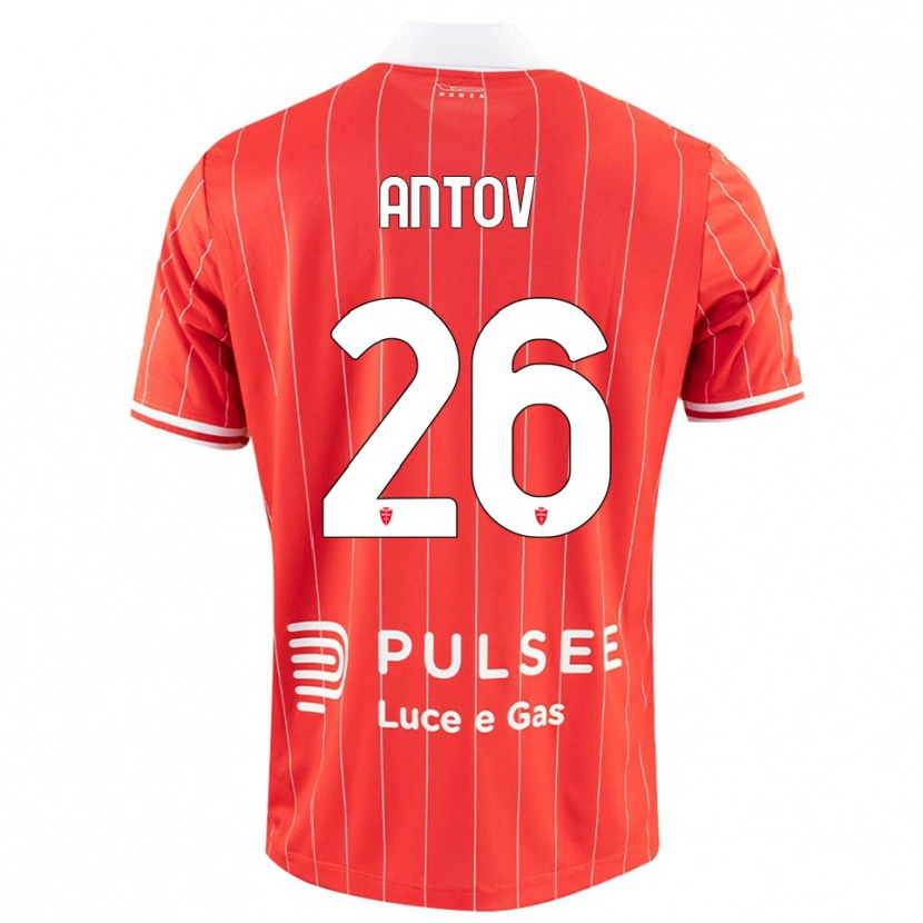 Danxen Dames Valentin Antov #26 Rood Wit Thuisshirt Thuistenue 2025/26 T-Shirt