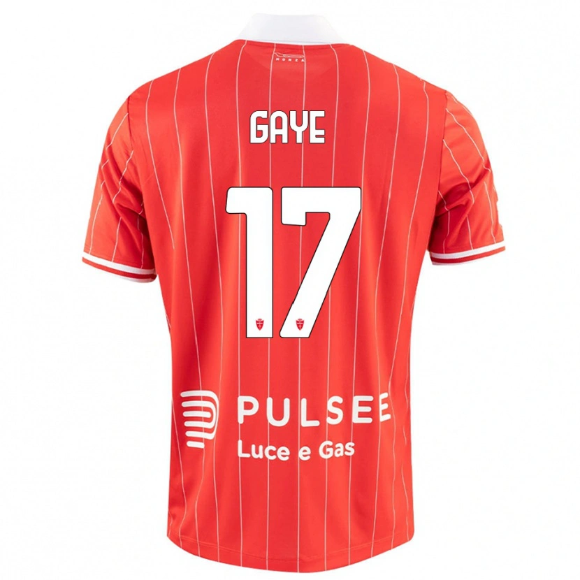 Danxen Dames Mamadou Gaye #17 Rood Wit Thuisshirt Thuistenue 2025/26 T-Shirt