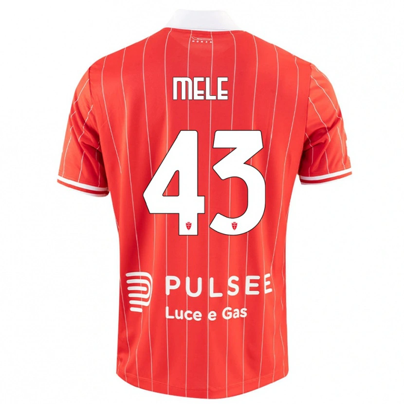 Danxen Dames Fabio Mele #43 Rood Wit Thuisshirt Thuistenue 2025/26 T-Shirt
