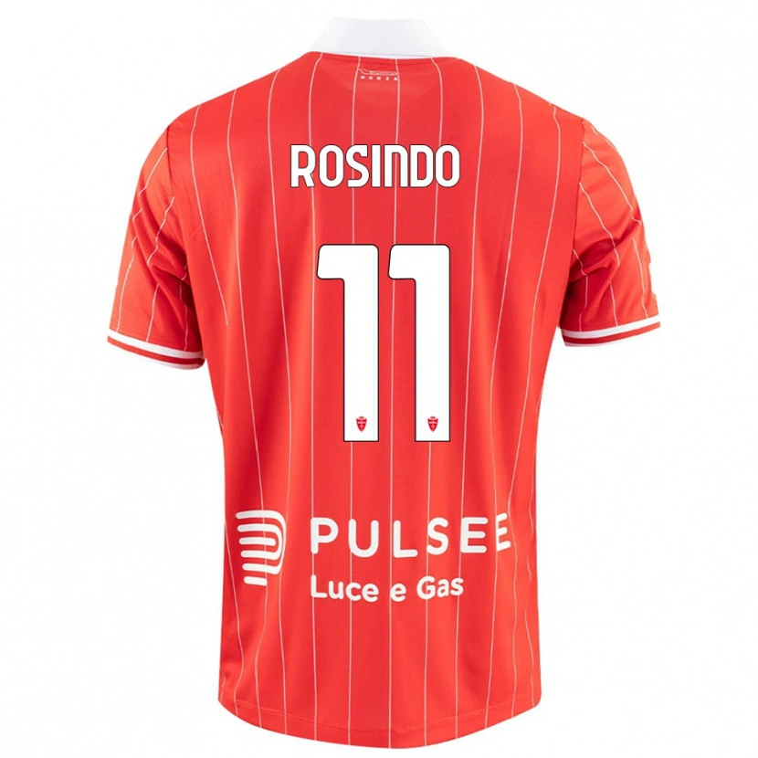 Danxen Dames Rosindo Zanni #11 Rood Wit Thuisshirt Thuistenue 2025/26 T-Shirt