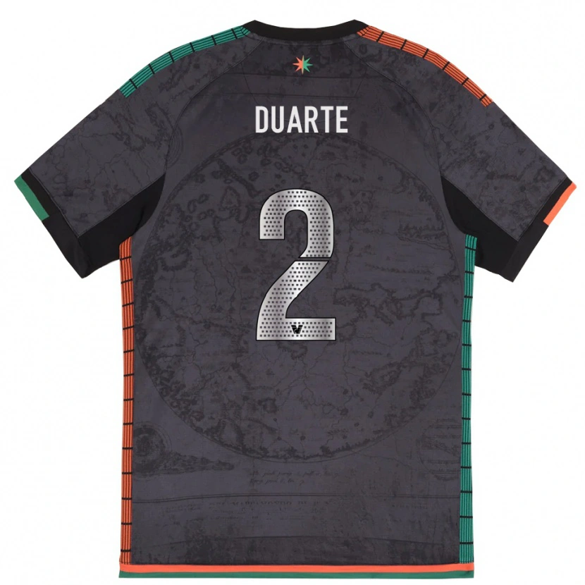 Danxen Dames Marcia Duarte #2 Donkergrijs Thuisshirt Thuistenue 2025/26 T-Shirt