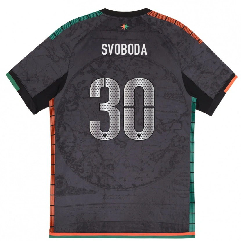 Danxen Dames Michael Svoboda #30 Donkergrijs Thuisshirt Thuistenue 2025/26 T-Shirt