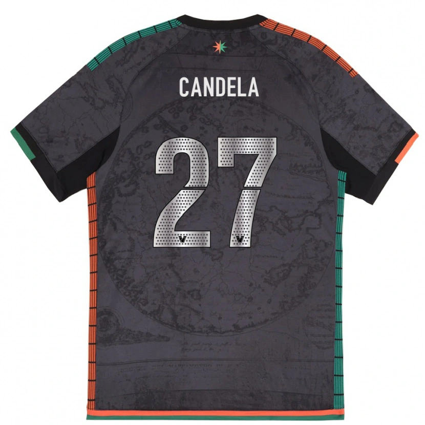 Danxen Dames Antonio Candela #27 Donkergrijs Thuisshirt Thuistenue 2025/26 T-Shirt
