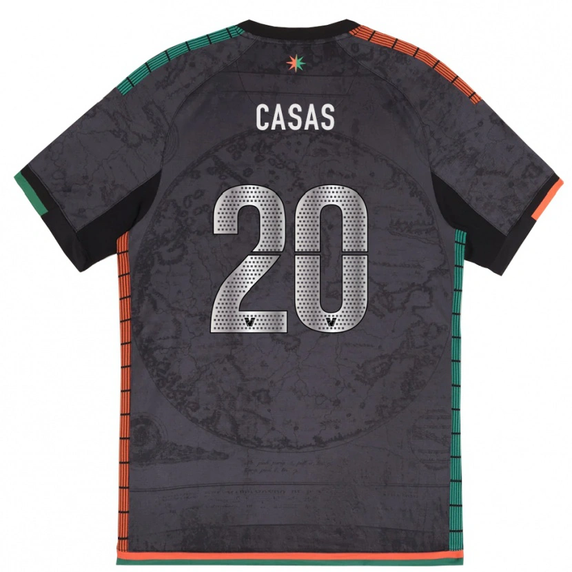 Danxen Dames Antonio Casas #20 Donkergrijs Thuisshirt Thuistenue 2025/26 T-Shirt