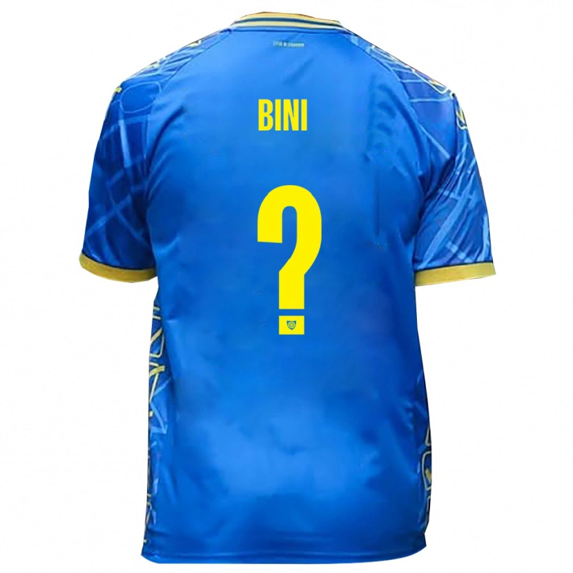 Danxen Dames Leonardo Bini #0 Hemelsblauw Geel Thuisshirt Thuistenue 2025/26 T-Shirt