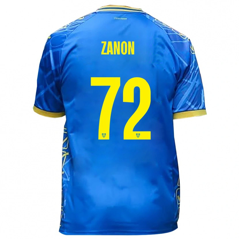 Danxen Dames Simone Zanon #72 Hemelsblauw Geel Thuisshirt Thuistenue 2025/26 T-Shirt