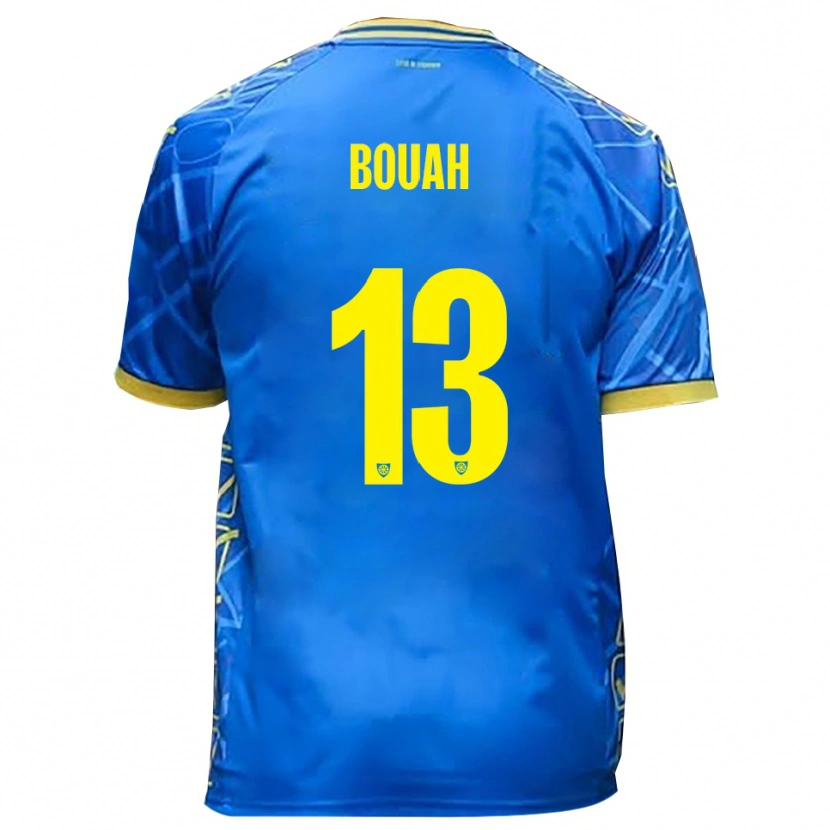 Danxen Dames Devid Eugene Bouah #13 Hemelsblauw Geel Thuisshirt Thuistenue 2025/26 T-Shirt