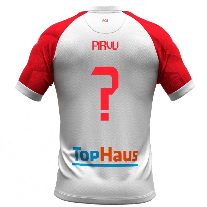 Danxen Dames David Pîrvu #0 Wit Rood Thuisshirt Thuistenue 2025/26 T-Shirt