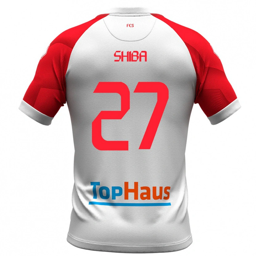 Danxen Dames Cristian Shiba #27 Wit Rood Thuisshirt Thuistenue 2025/26 T-Shirt