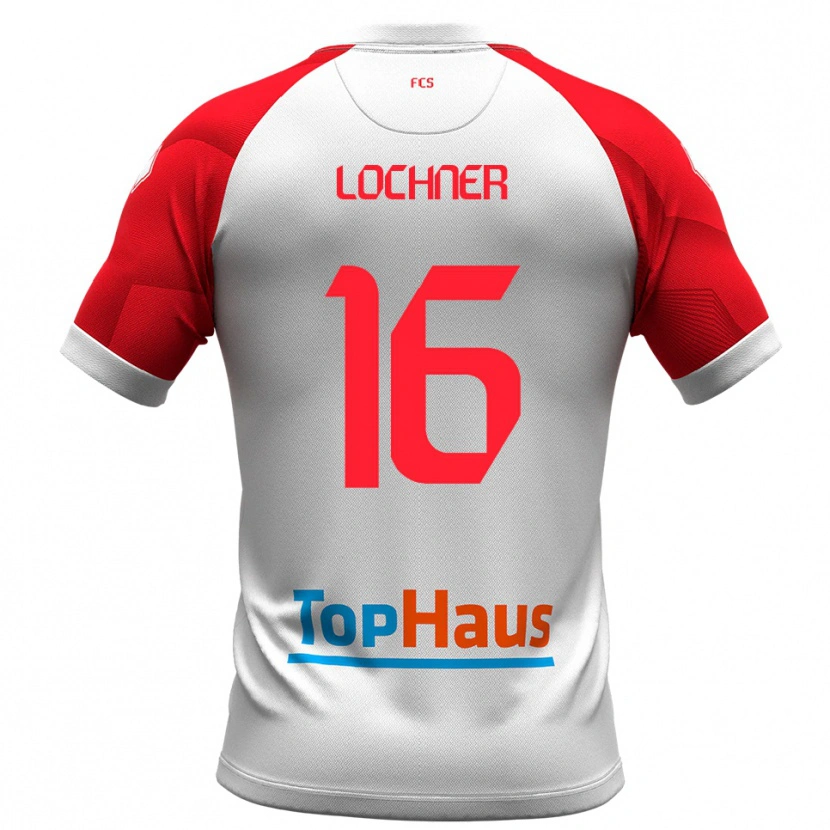 Danxen Dames Filippo Lochner #16 Wit Rood Thuisshirt Thuistenue 2025/26 T-Shirt