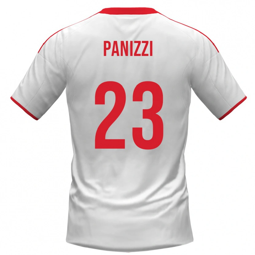 Danxen Dames Erik Panizzi #23 Wit Rood Thuisshirt Thuistenue 2025/26 T-Shirt