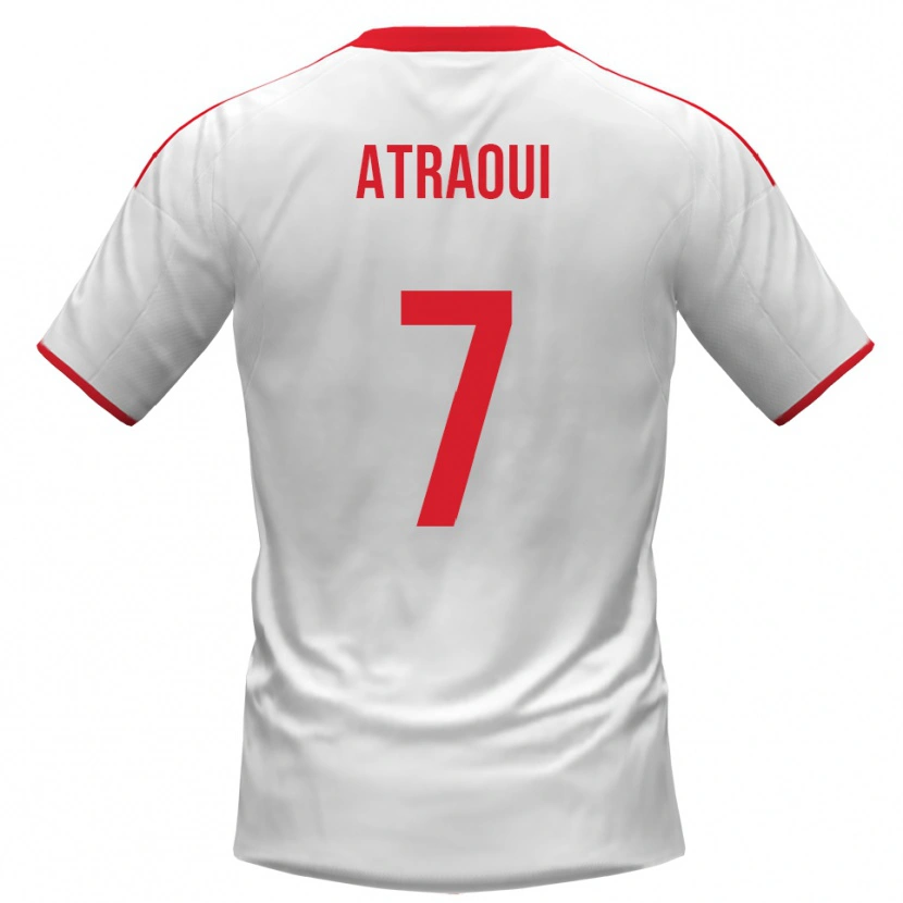 Danxen Dames Adam Atraoui #7 Wit Rood Thuisshirt Thuistenue 2025/26 T-Shirt