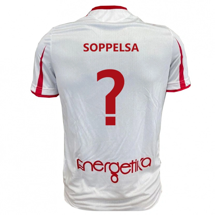 Danxen Dames Mattia Soppelsa #0 Wit Rood Thuisshirt Thuistenue 2025/26 T-Shirt