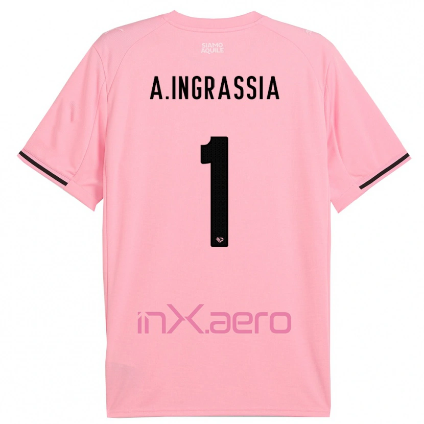Danxen Dames Antonio Ingrassia #1 Roze Zwart Thuisshirt Thuistenue 2025/26 T-Shirt