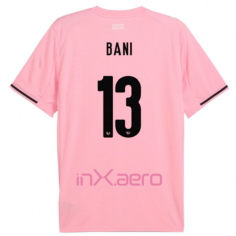 Danxen Dames Mattia Bani #13 Roze Zwart Thuisshirt Thuistenue 2025/26 T-Shirt