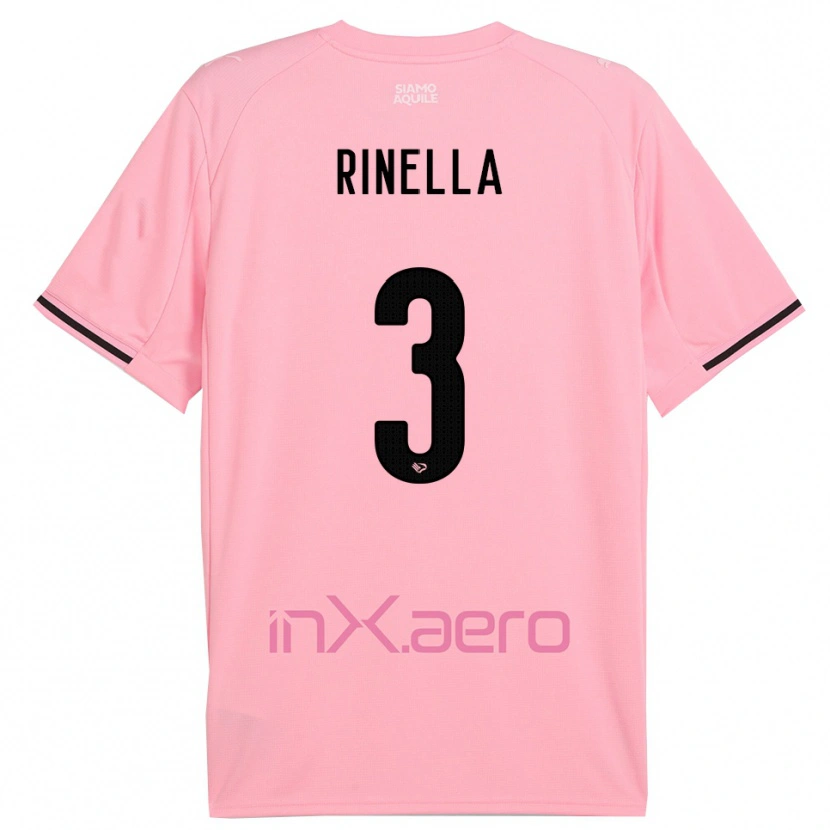 Danxen Dames Alessandro Rinella #3 Roze Zwart Thuisshirt Thuistenue 2025/26 T-Shirt