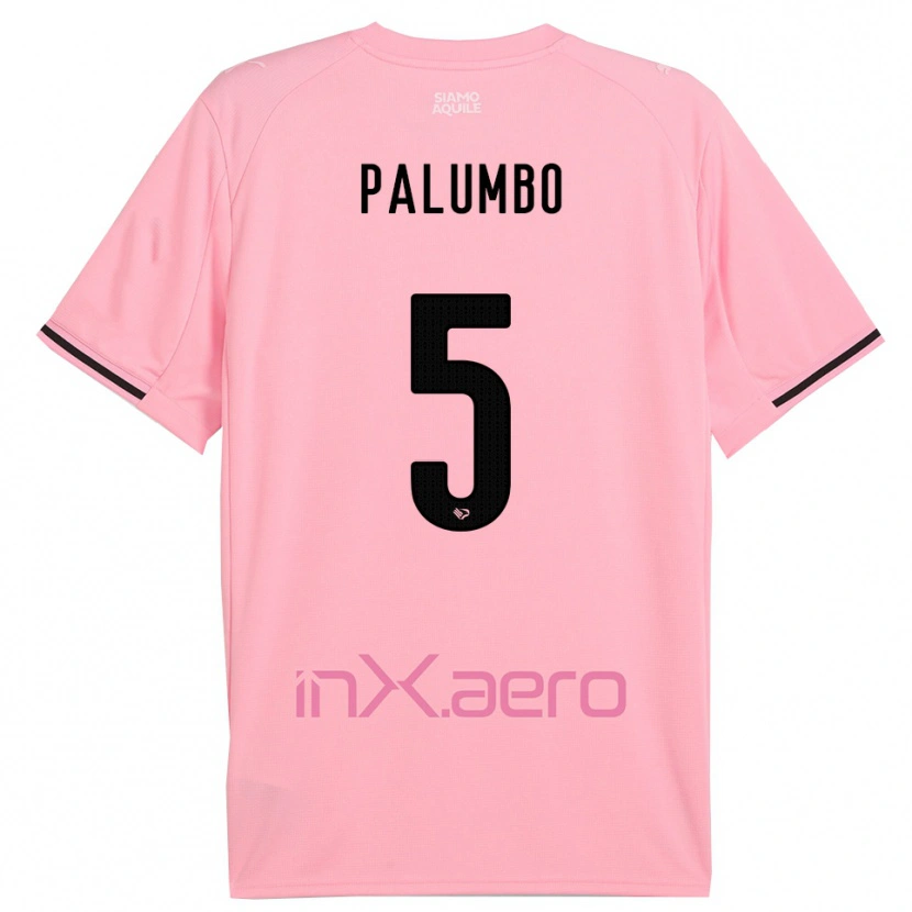 Danxen Dames Antonio Palumbo #5 Roze Zwart Thuisshirt Thuistenue 2025/26 T-Shirt