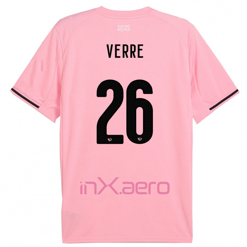 Danxen Dames Valerio Verre #26 Roze Zwart Thuisshirt Thuistenue 2025/26 T-Shirt