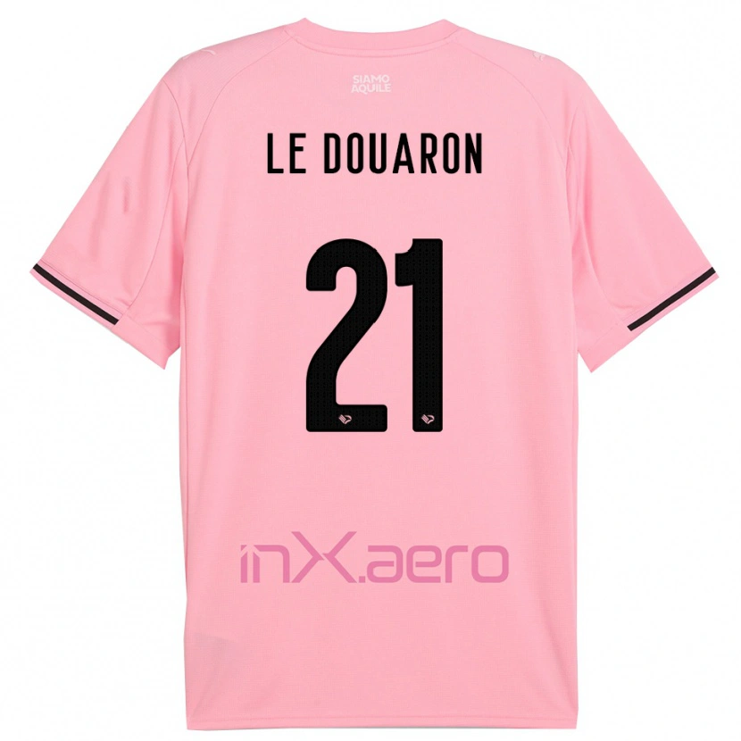Danxen Dames Jérémy Le Douaron #21 Roze Zwart Thuisshirt Thuistenue 2025/26 T-Shirt