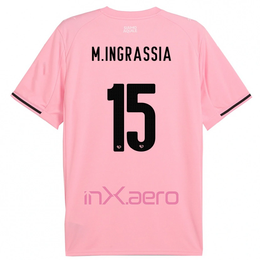 Danxen Dames Manuel Ingrassia #15 Roze Zwart Thuisshirt Thuistenue 2025/26 T-Shirt