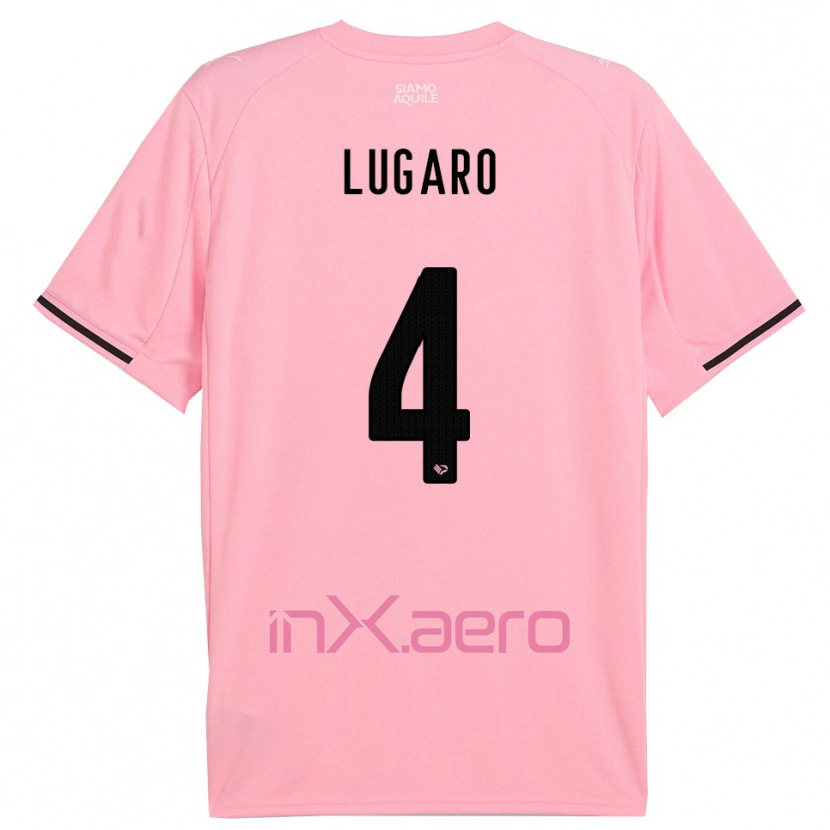 Danxen Dames Lorenzo Lugaro #4 Roze Zwart Thuisshirt Thuistenue 2025/26 T-Shirt