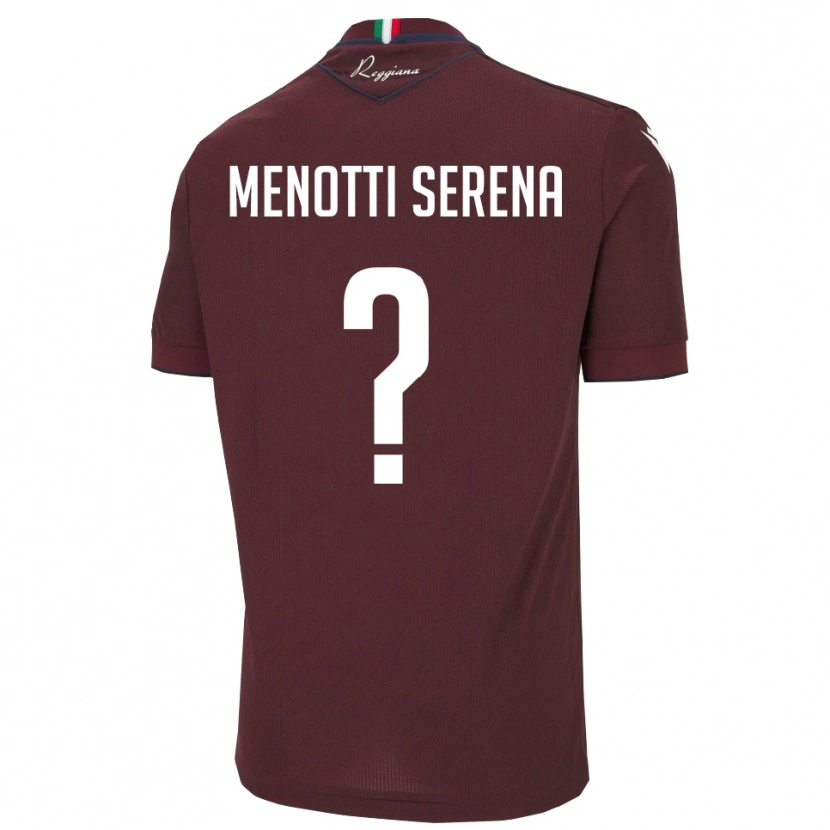 Danxen Dames Toma Menotti Serena #0 Bourgondië Wit Thuisshirt Thuistenue 2025/26 T-Shirt