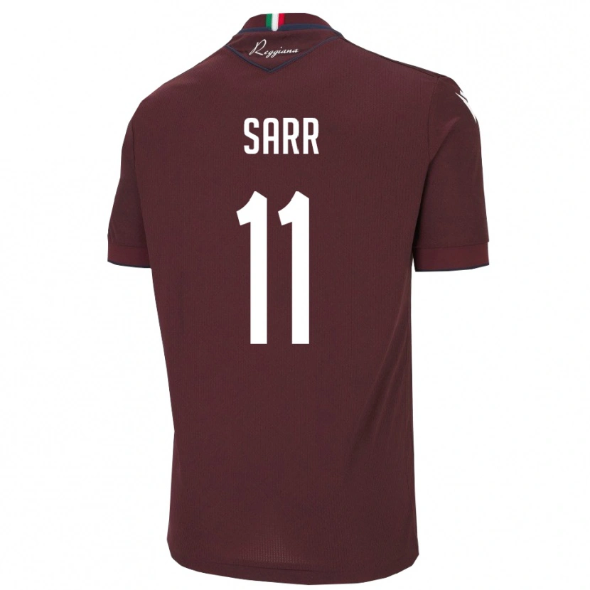 Danxen Dames Yatma Sarr #11 Bourgondië Wit Thuisshirt Thuistenue 2025/26 T-Shirt