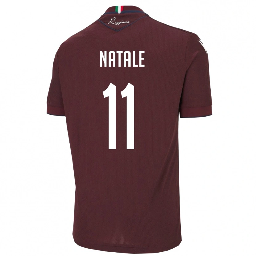 Danxen Dames Mario Natale #11 Bourgondië Wit Thuisshirt Thuistenue 2025/26 T-Shirt