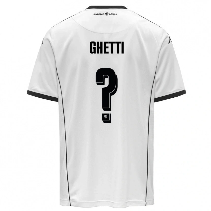 Danxen Dames Davide Ghetti #0 Wit Zwart Thuisshirt Thuistenue 2025/26 T-Shirt