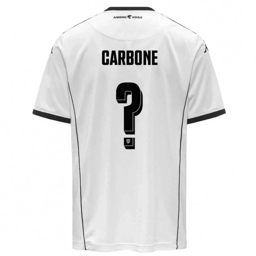 Danxen Dames Christian Carbone #0 Wit Zwart Thuisshirt Thuistenue 2025/26 T-Shirt
