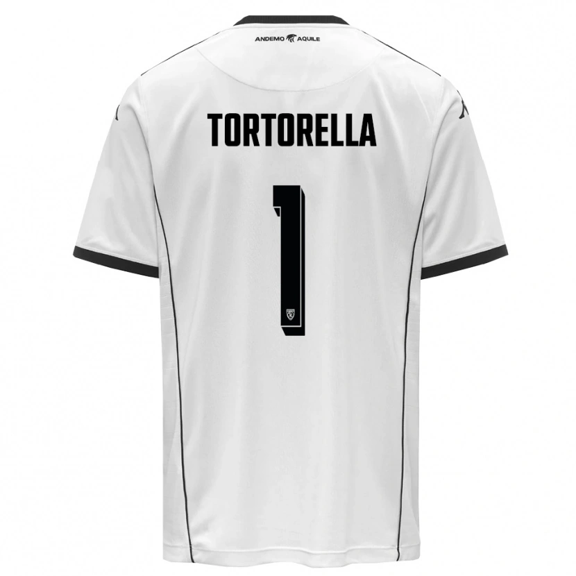Danxen Dames Diego Tortorella #1 Wit Zwart Thuisshirt Thuistenue 2025/26 T-Shirt