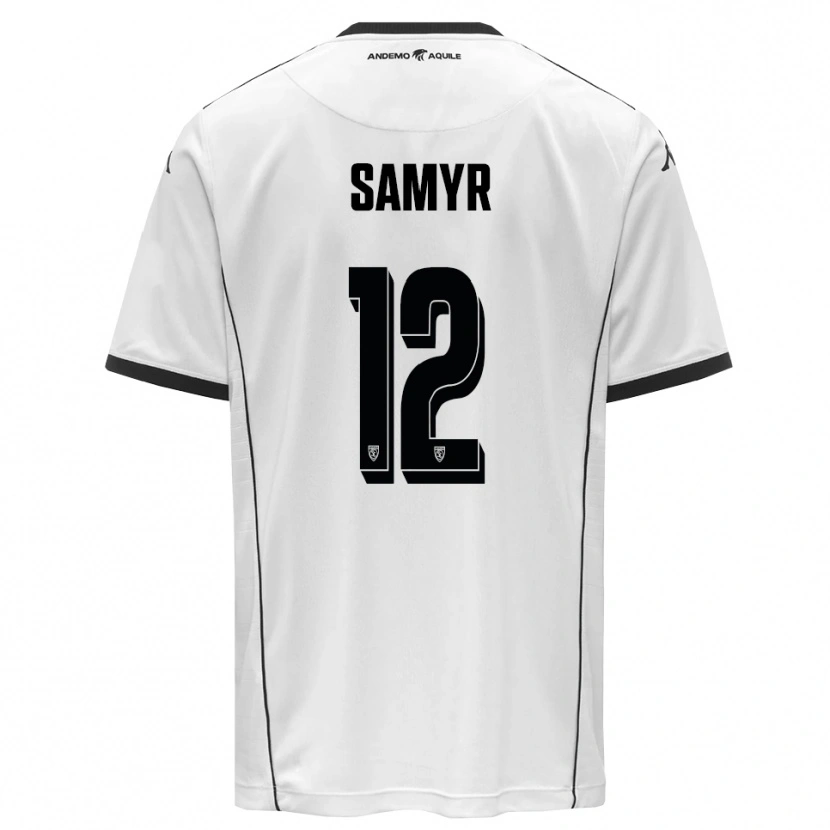 Danxen Dames Walid Samyr #12 Wit Zwart Thuisshirt Thuistenue 2025/26 T-Shirt