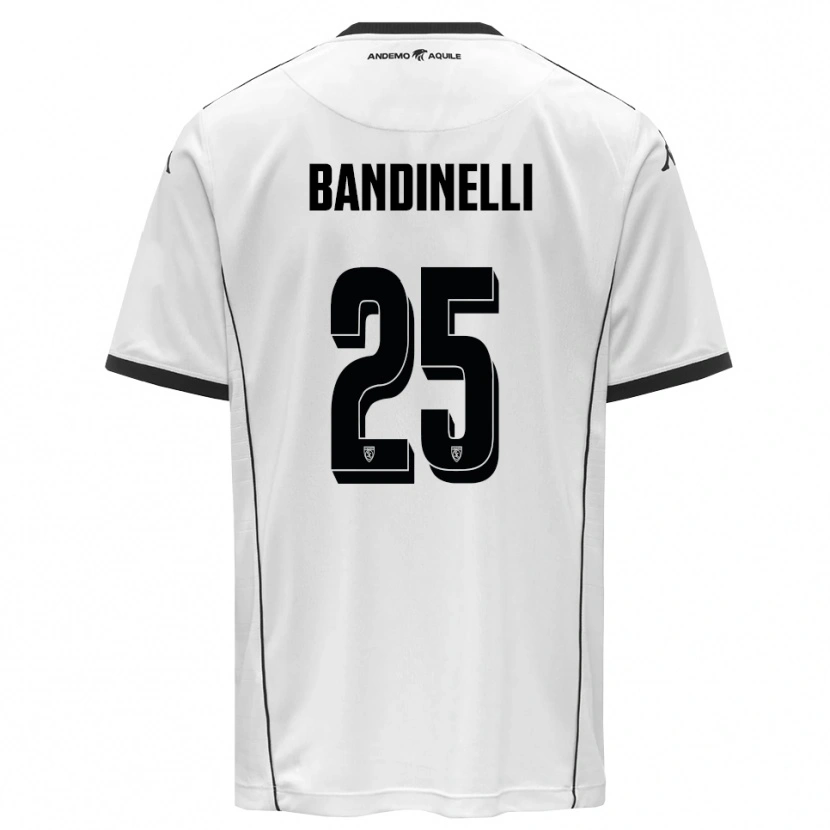 Danxen Dames Filippo Bandinelli #25 Wit Zwart Thuisshirt Thuistenue 2025/26 T-Shirt