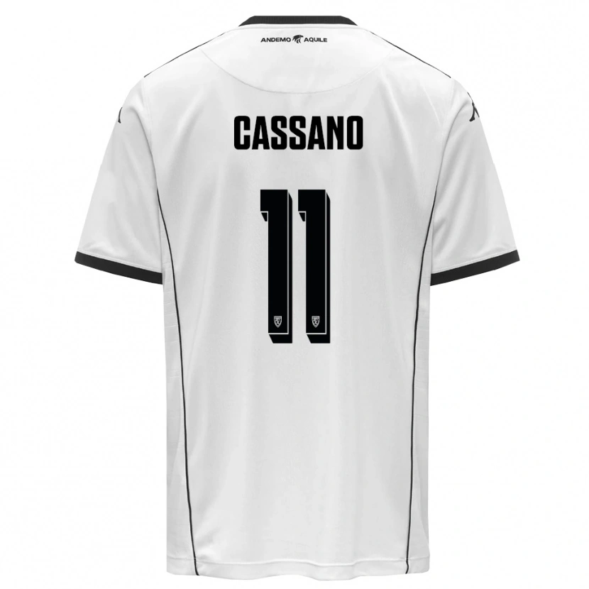 Danxen Dames Armando Cassano #11 Wit Zwart Thuisshirt Thuistenue 2025/26 T-Shirt