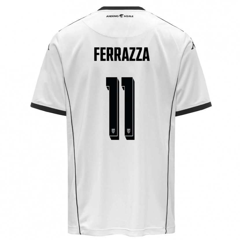 Danxen Dames Diego Ferrazza #11 Wit Zwart Thuisshirt Thuistenue 2025/26 T-Shirt