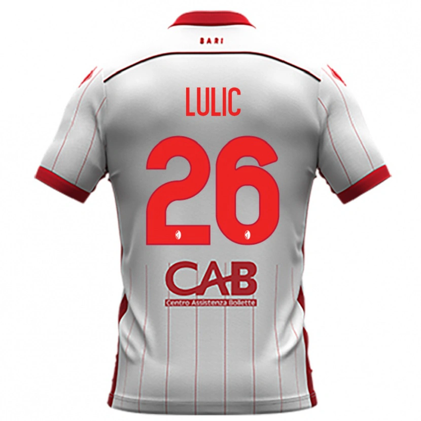Danxen Dames Karlo Lulic #26 Wit Rood Thuisshirt Thuistenue 2025/26 T-Shirt