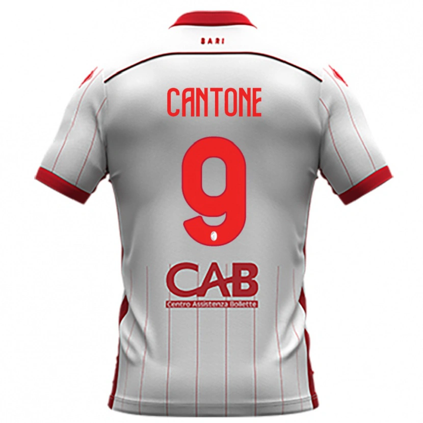 Danxen Dames Thomas Cantone #9 Wit Rood Thuisshirt Thuistenue 2025/26 T-Shirt