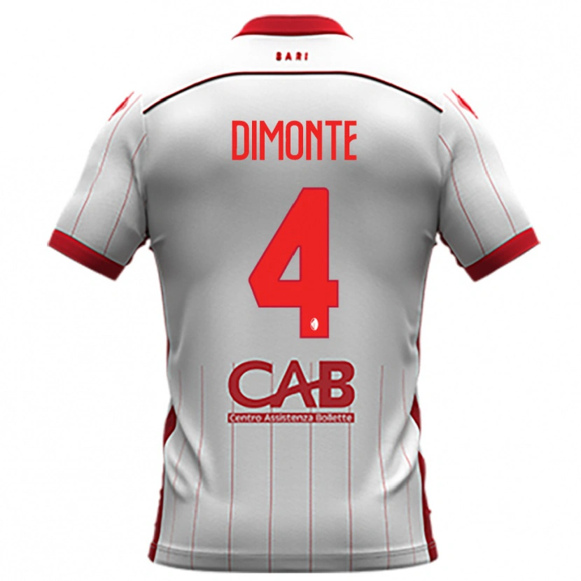 Danxen Dames Paolo Dimonte #4 Wit Rood Thuisshirt Thuistenue 2025/26 T-Shirt