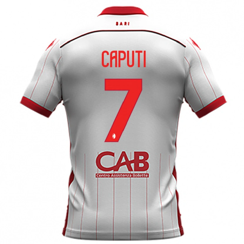 Danxen Dames Christian Caputi #7 Wit Rood Thuisshirt Thuistenue 2025/26 T-Shirt