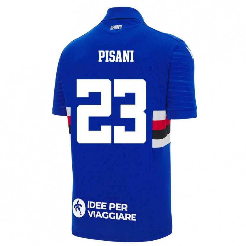 Danxen Dames Elena Pisani #23 Blauw Wit Thuisshirt Thuistenue 2025/26 T-Shirt