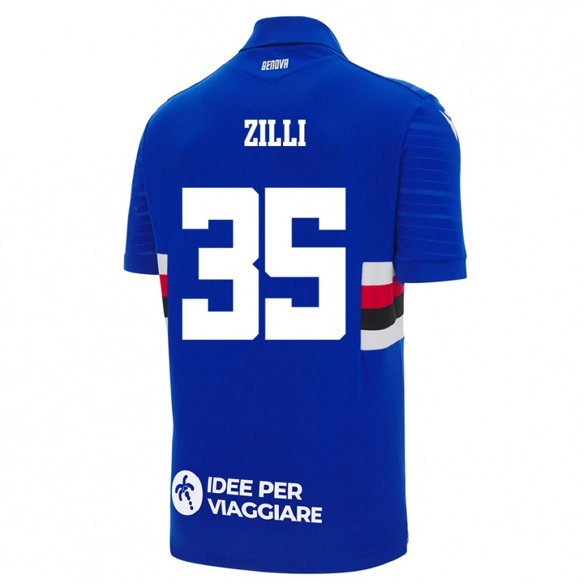 Danxen Dames Elisa Zilli #35 Blauw Wit Thuisshirt Thuistenue 2025/26 T-Shirt