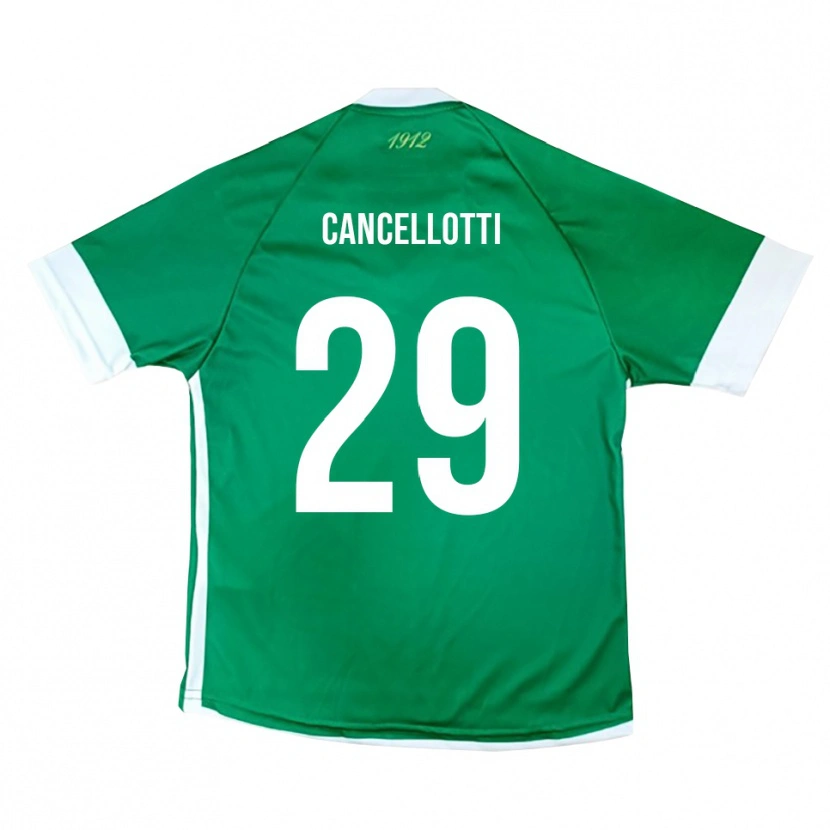 Danxen Dames Tommaso Cancellotti #29 Groen Wit Thuisshirt Thuistenue 2025/26 T-Shirt