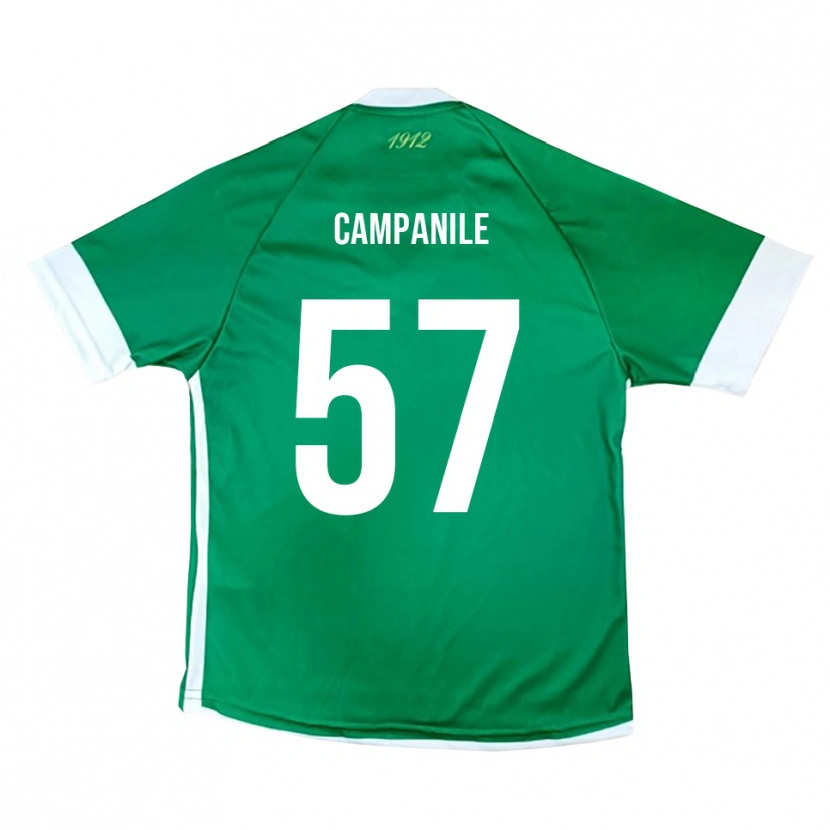 Danxen Dames Alessandro Campanile #57 Groen Wit Thuisshirt Thuistenue 2025/26 T-Shirt
