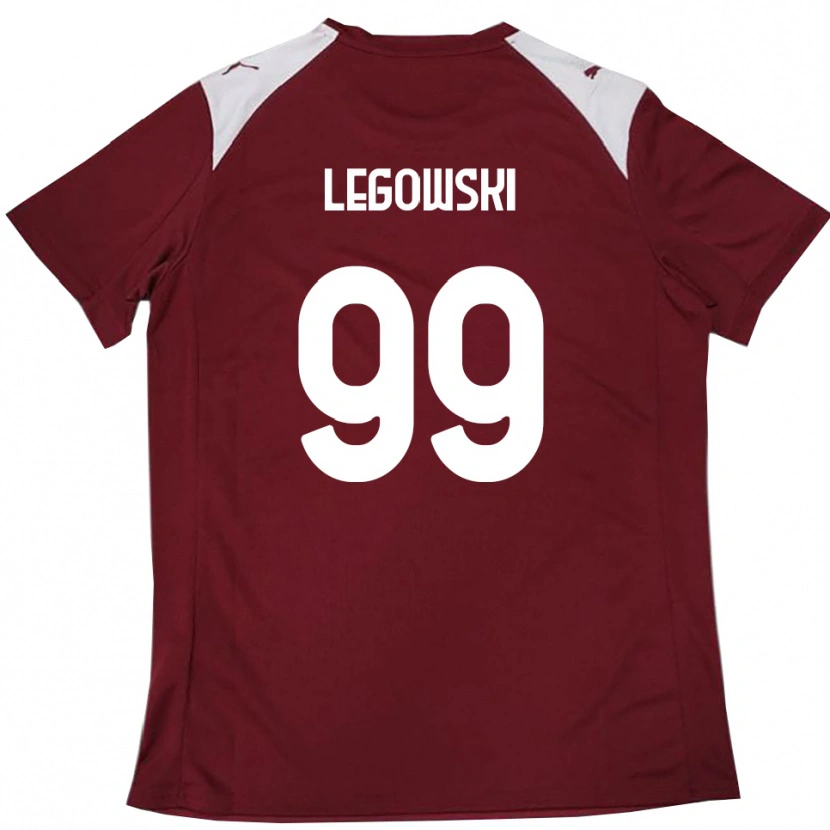 Danxen Dames Mateusz Legowski #99 Bourgondië Wit Thuisshirt Thuistenue 2025/26 T-Shirt